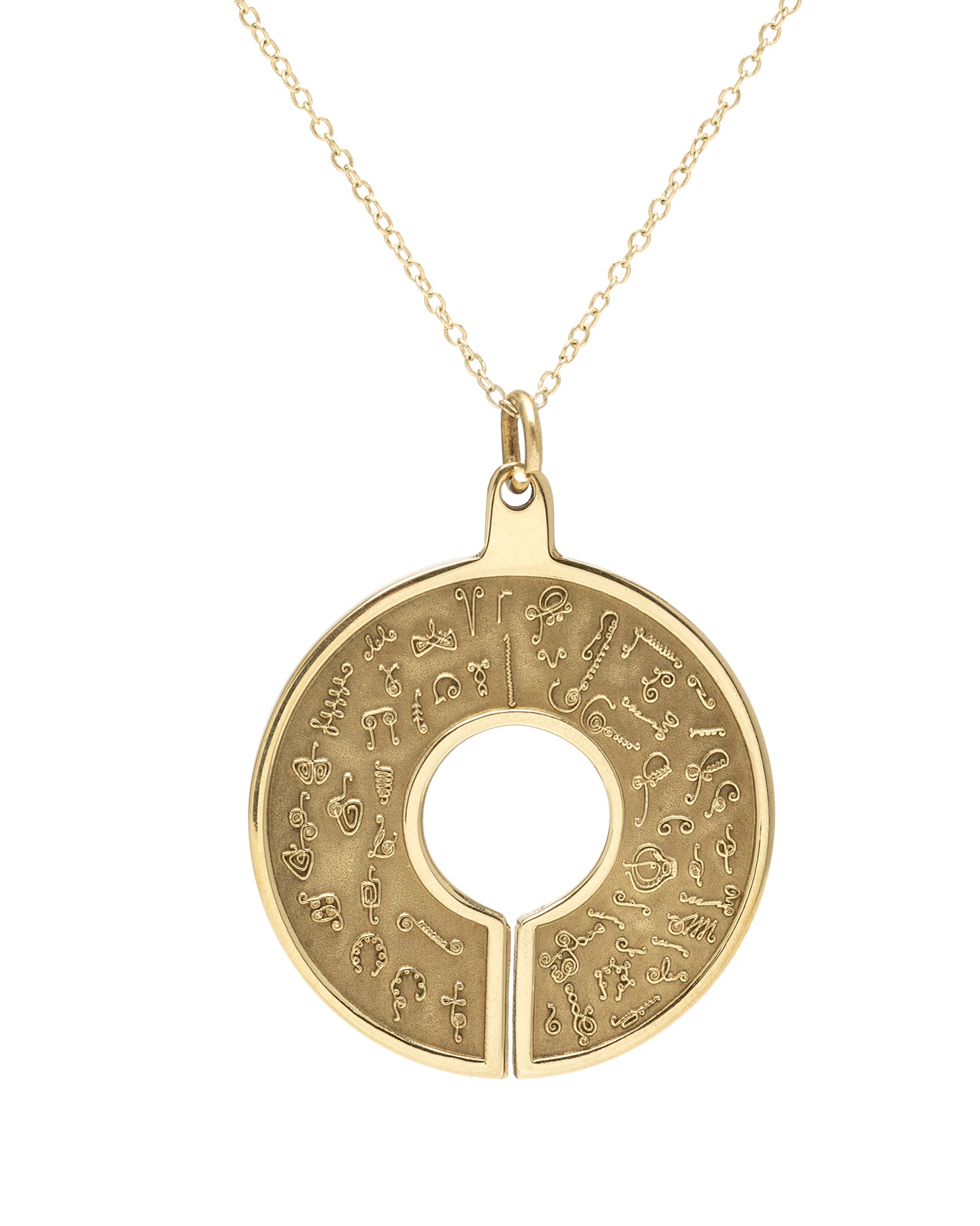 BioSignatures Pendant - Yellow Bronze