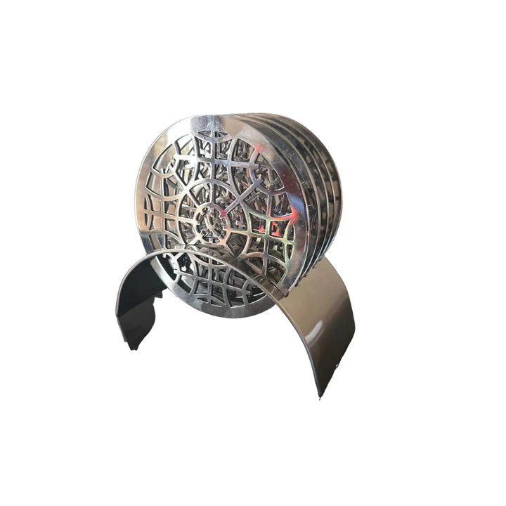 BioGeometry Coasters – Set of 4 with Stand (Metal)