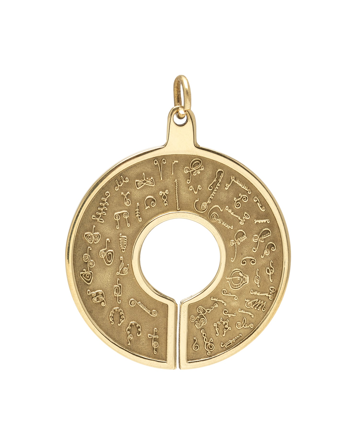 BioSignatures Pendant - Yellow Bronze