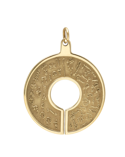 BioSignatures Pendant - Yellow Bronze