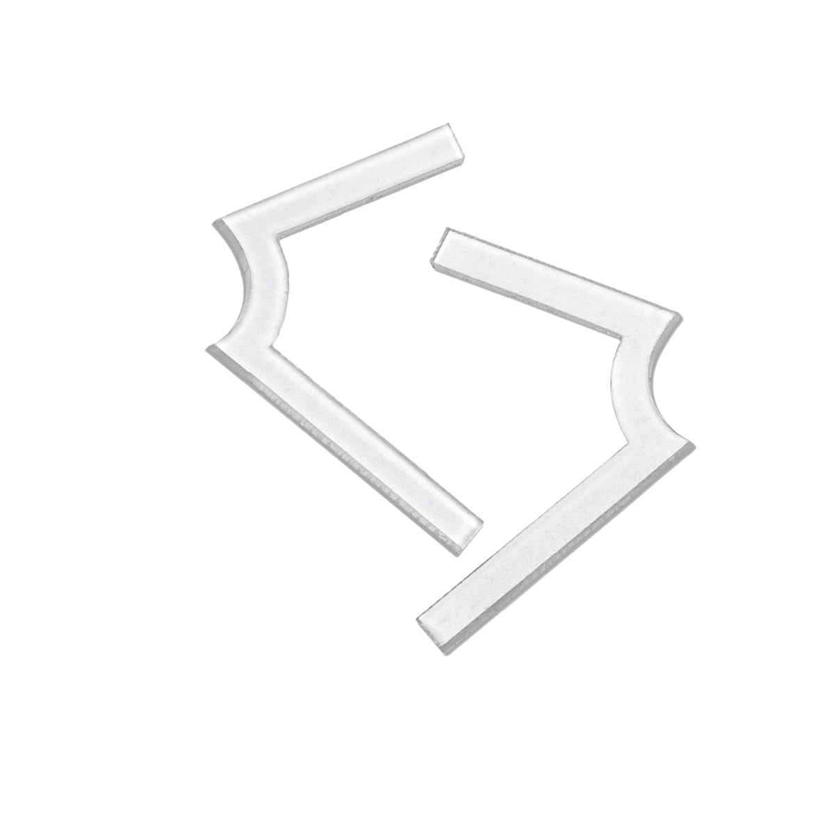 Biobeometry L 66 Degree Electrical "L" 66 Plastic Sticker Pack - 5 pairs
